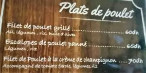 3P menu tanger