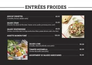 Menu 6ÈME CAFE Marrakech June 2023 202115