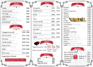 Addik Rabat Menu Restaurant 2