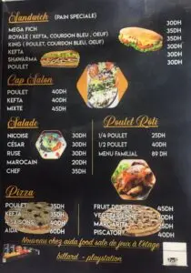menu aida tanger