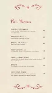 Menu Ait bougmez Marrakech June 2023 512317
