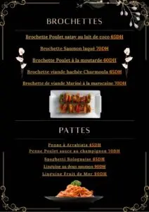 menu khayma marrakech restaurant 4