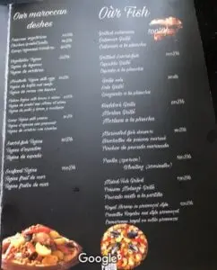 Les menus · 2