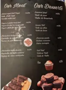 Les menus · 1