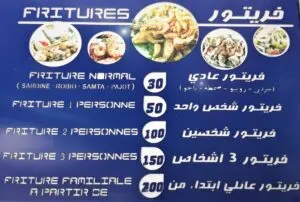 Les menus · 1