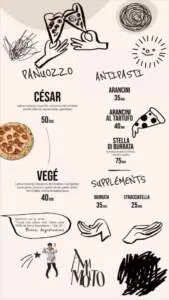 menu Amamolto casablanca