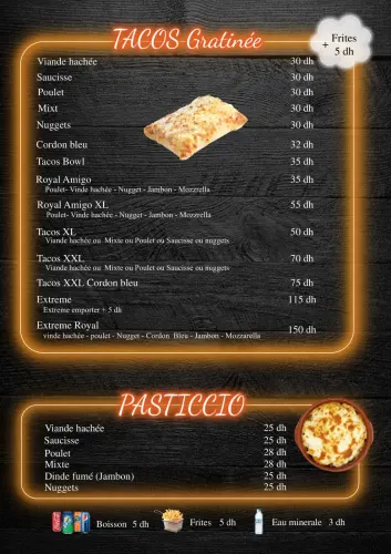 Menu de Amigo à Benguerir