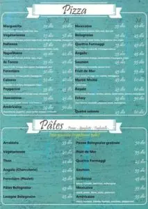 Les menus · 3