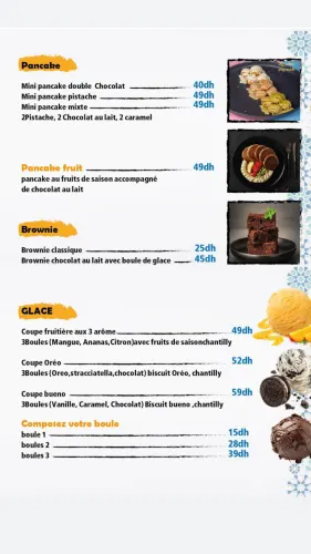 Menu de Artigiano agdal à Rabat