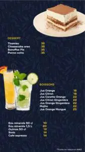 Menu Bamboo Fusion Asiatique Casablanca August 2023 011811-968900