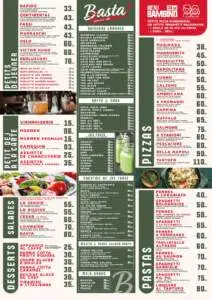 Menu BASTA Marrakech June 2023 251512