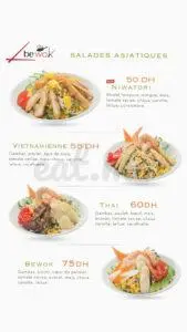 Menu Be Wok Meknes May 2025 025708-710400