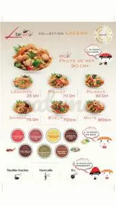Menu Be Wok Meknes May 2025 015708-307400