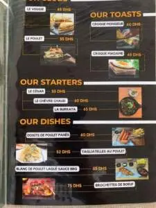 menu bellina street burger casablanca 1