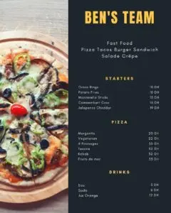 menu ben s team temara (1)