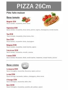 Les menus · 4