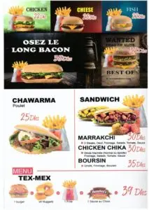Les menus · 2