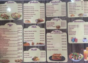 big bite mazagan Menu