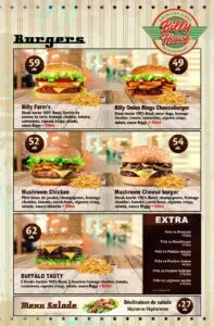 menu billy house restaurant a casablanca 6