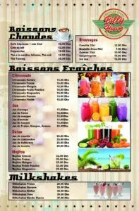 menu billy house restaurant a casablanca 12