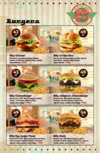 menu billy house restaurant a casablanca 7