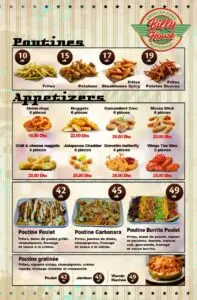 menu billy house restaurant a casablanca 11