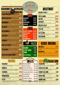 Les menus · 1