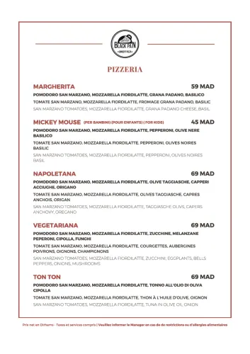 Menu de Black Pan à Marrakech — page 3