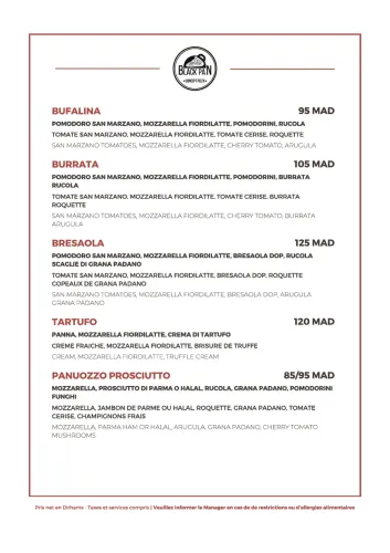 Menu de Black Pan à Marrakech — page 7