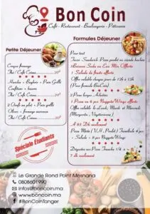 Les menus · 2