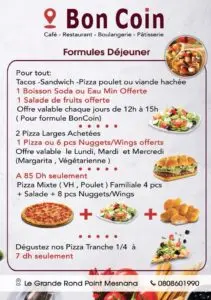 Les menus · 1