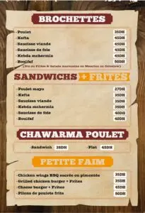 Brasero Rabat Menu Restaurant 2