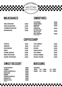 Les menus · 2