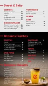 menu Brothers Crepes Cafe Maroc 2