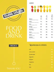 Les menus · 1