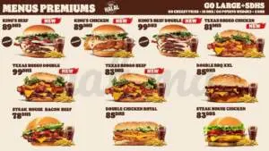 Menu Burger King  August 2023 423507-798600