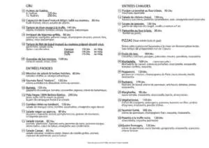 Cabestan Menu restaurant casablanca 2022 1