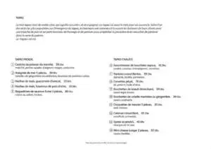 Cabestan Menu restaurant casablanca 2022 4