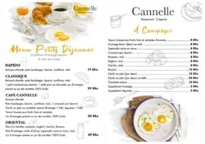 canelle cafe MENU marrakech 1