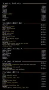 Les menus · 3