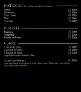 Les menus · 7