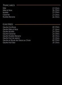 Les menus · 5