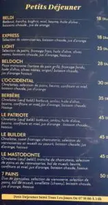 cafe 7 pains eljadida menu restaurant 2022 2