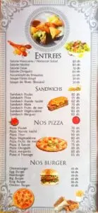 Menu Café Snack Chinguitti Marrakech August 2024 241008-081100