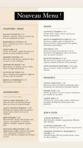 Menu Cantine Mouton Noir Marrakech June 2023 595511