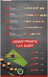 menu casa sushi tanger