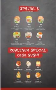 menu casa sushi tanger