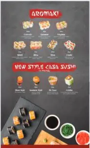 menu casa sushi tanger