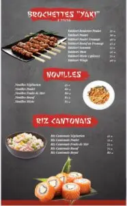 menu casa sushi tanger