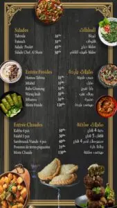 Les menus · 2